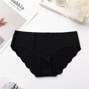 Women Panties Underwear Ultra-thin Seamless Briefs For Women's Comfort Low-Rise Ruffles Sexy Lingerie Summer Fashion Underpants