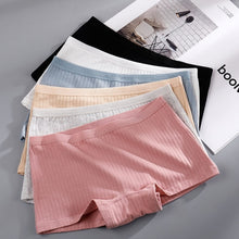 Load image into Gallery viewer, Stretch Cotton Briefs Lingerie Women Boxer shorts french panties Seamless Breathable Underwear comfortable Soft Shorts Woman