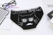 Load image into Gallery viewer, Happy Fashion Cat Printed Women Underwear 100% Cotton Cute Female Panties Comfortable Intimates Lovely Girls Briefs 2806